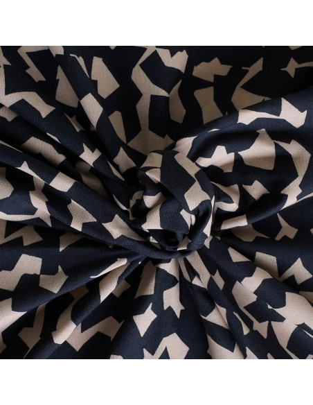 Tecido viscose Ekko Deep Charcoal - Atelier Brunette