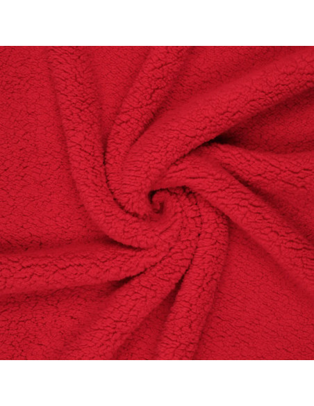 Tecido sherpa - Vermelho