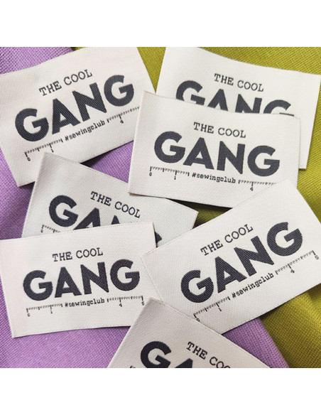 Conjunto de 6 etiquetas tecidas - The Cool Gang