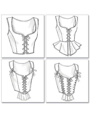 Molde de espartilhos - Butterick 4669