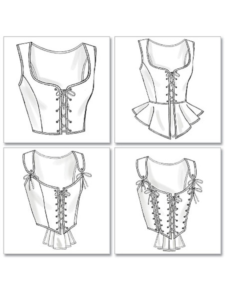 Molde de espartilhos - Butterick 4669