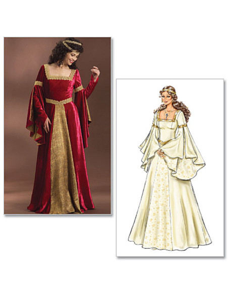 Molde de vestido medieval - Butterick 4571