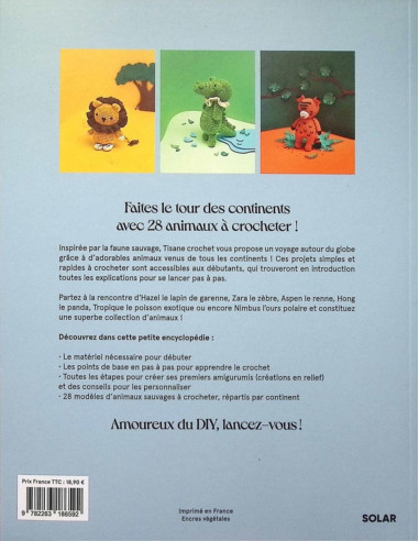 Livro a pequena enciclopédia dos animais em crochê