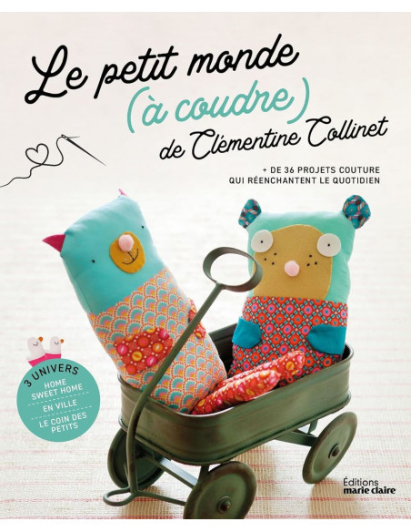 Livro o pequeno mundo para costurar de Clémentine Collinet