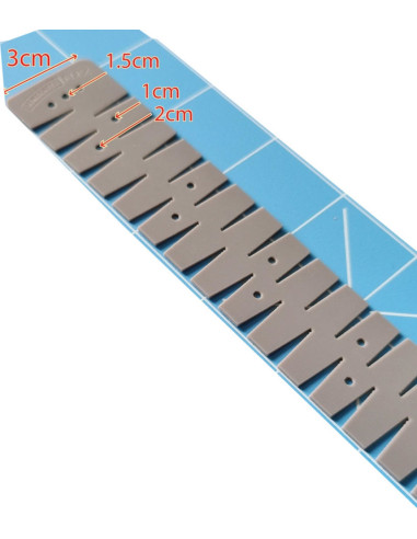 Régua de bainha flexível em silicone