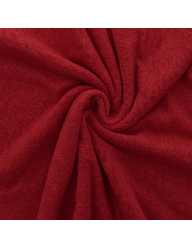 Tecido micro felpa viscose - Vermelho