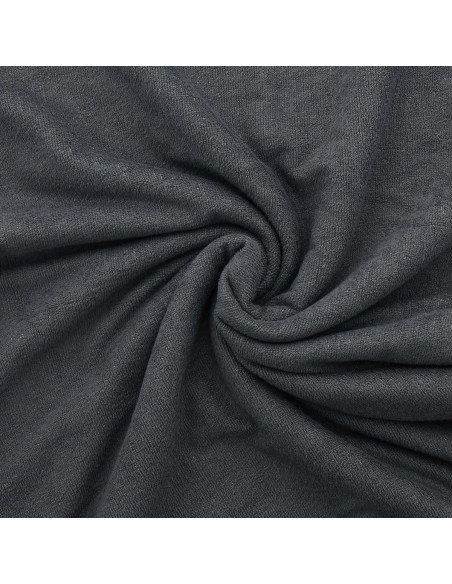 Tecido micro felpa viscose - Cinza escuro