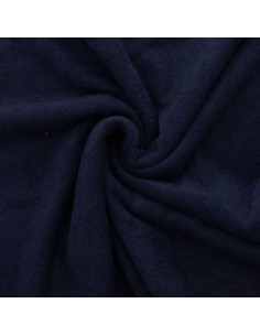 Tecido micro felpa viscose - Azul noite