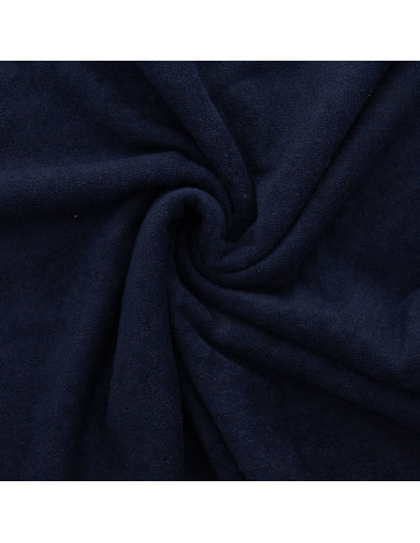 Tecido micro felpa viscose - Azul noite