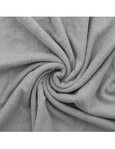 Tecido micro felpa viscose - Cinza