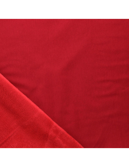 Tecido de moletom polar alpino - Vermelho