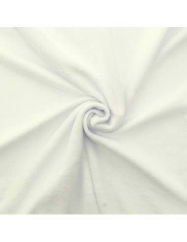 Tecido moletom polar alpino - Branco sujo