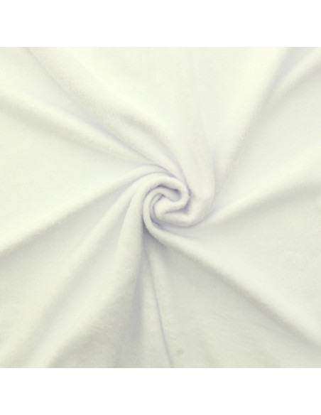 Tecido moletom polar alpino - Branco sujo