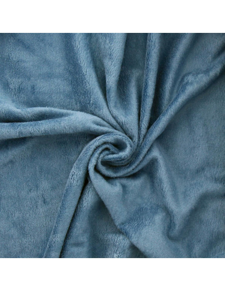 Tecido moletom polar alpino - Azul aço