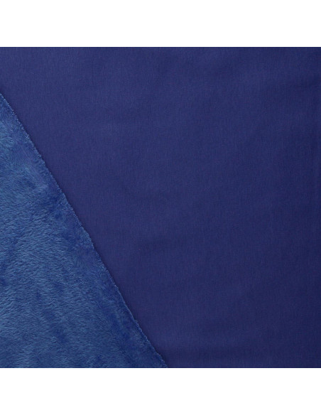 Tecido moletom polar alpino - Azul índigo