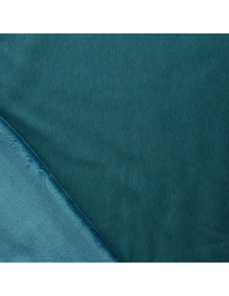 Tecido moletom polar alpino - Azul petróleo