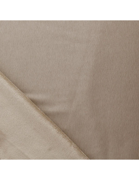 Tecido moletom polar alpino - Bege