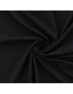 Tecido voile de algodão - Preto