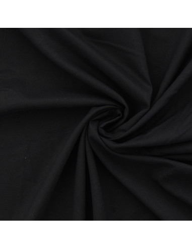 Tecido voile de algodão - Preto