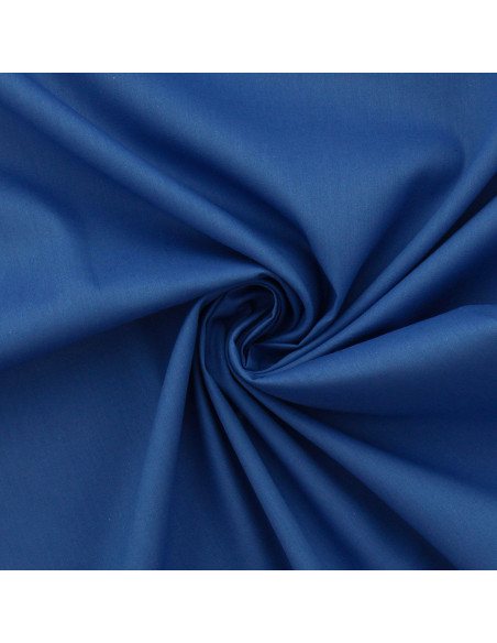 Tecido popelina de algodão - Azul da França