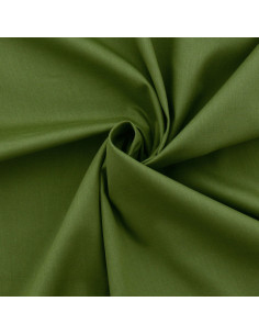 Tecido popelina de algodão - Verde militar