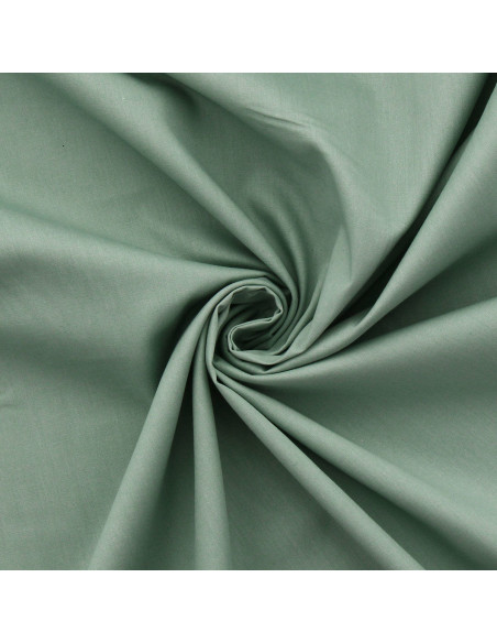 Tecido popelina de algodão - Verde acinzentado