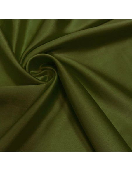 Tecido de cetim elástico - Verde musgo escuro