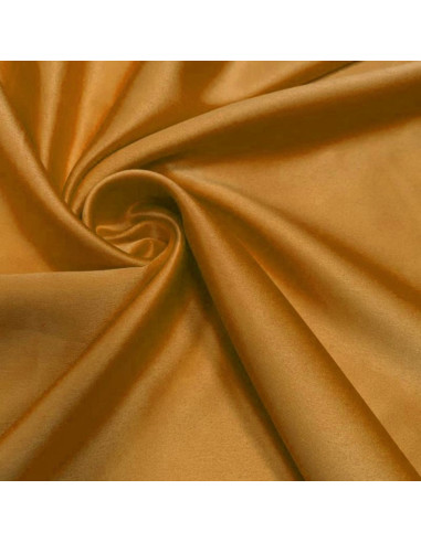 Tecido de cetim elástico - Ocre