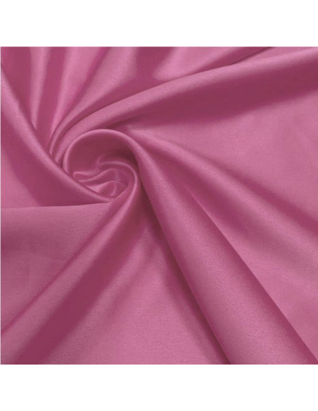 Tecido de cetim elástico - Rosa escuro