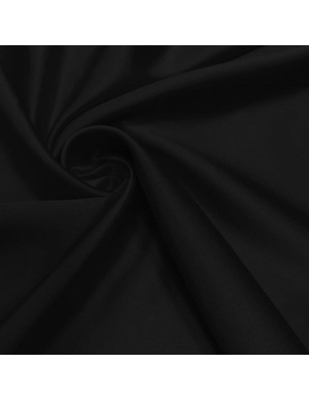Tecido de cetim elástico - Preto
