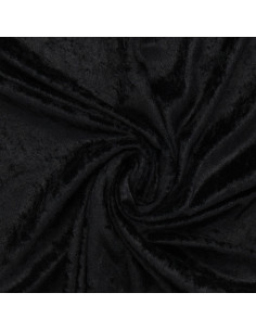 Tecidos de veludo panne - Preto