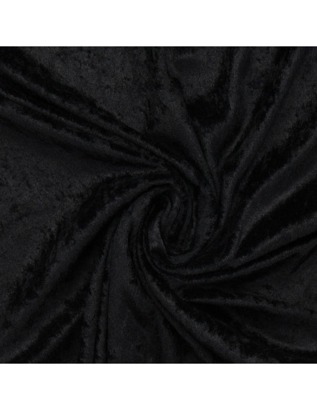 Tecidos de veludo panne - Preto