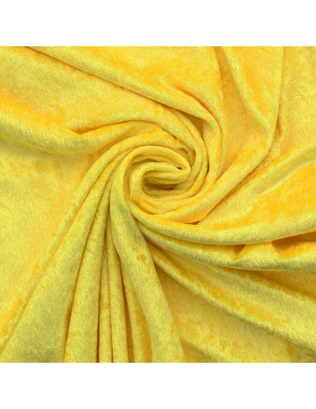 Tecidos de veludo amassado - Amarelo