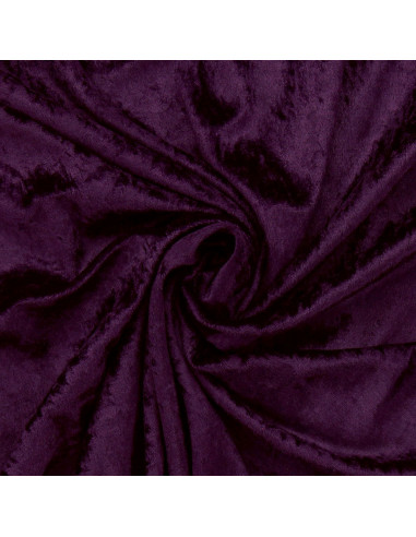 Tecidos de veludo amassado - Violeta