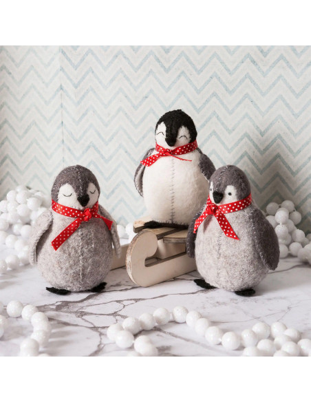 Kit de feltro - Bebês pinguins