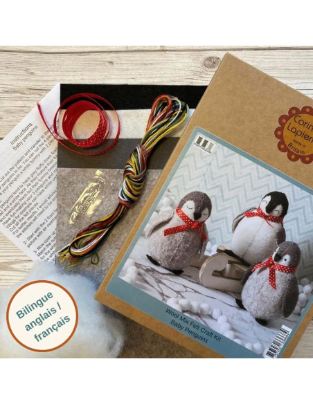 Kit de feltro - Bebês pinguins