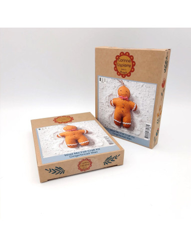 Kit de feltro - Boneco de gengibre