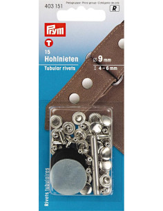 Conjunto de 15 rebites tubulares com ferramenta de perfuração de 4-6 mm