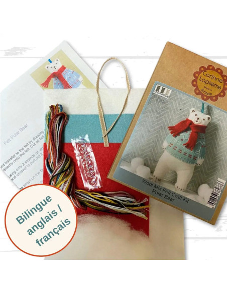 Kit de feltro - Urso polar