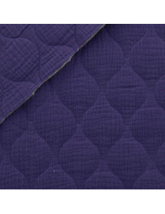 Tecido de gaze dupla acolchoado wave - Violeta