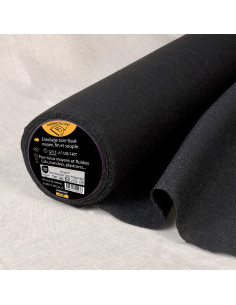 Entretela não tecido termocolante médio - Preto