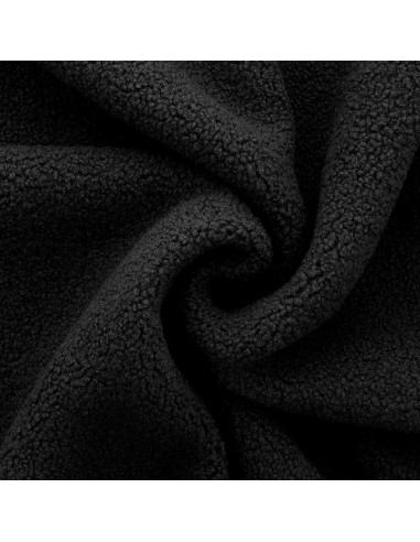 Tecido de pelúcia boucle Teddy - Preto