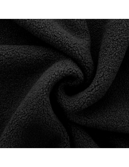Tecido de pelúcia boucle Teddy - Preto