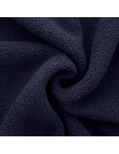 Tecido de pelúcia boucle Teddy - Azul marinho