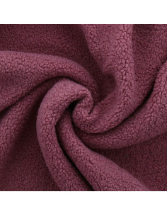 Tecido de pelúcia boucle Teddy - Rosa antigo