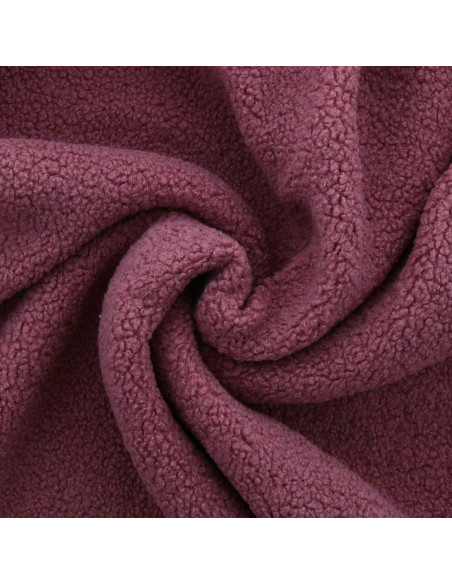 Tecido de pelúcia boucle Teddy - Rosa antigo