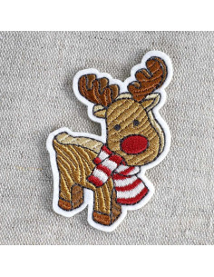 Emblema termocolante é Natal - Rena