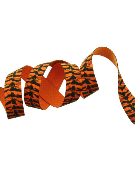 Cinta de poliéster - Tigre laranja
