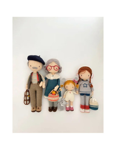 Livro a família de Lulu em crochê