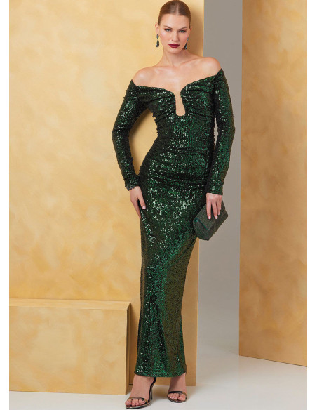 Molde de vestido - Vogue 2063